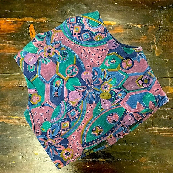 Vintage Patterned Skirt & Vest Set - Picture 5 of 14